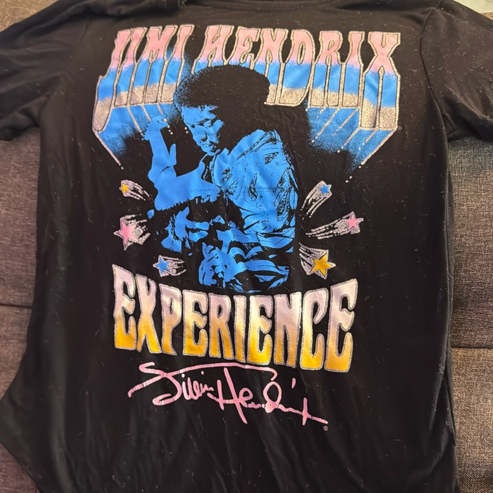 Jimmy Hendrix black and multi-color XS T-shirt.